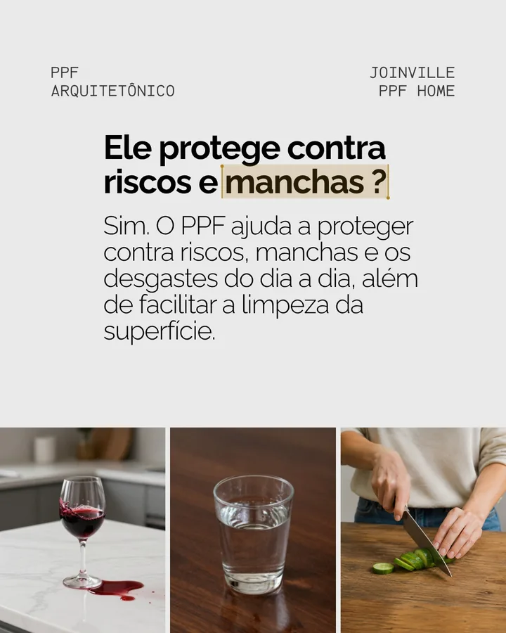 Protege contra riscos e manchas?